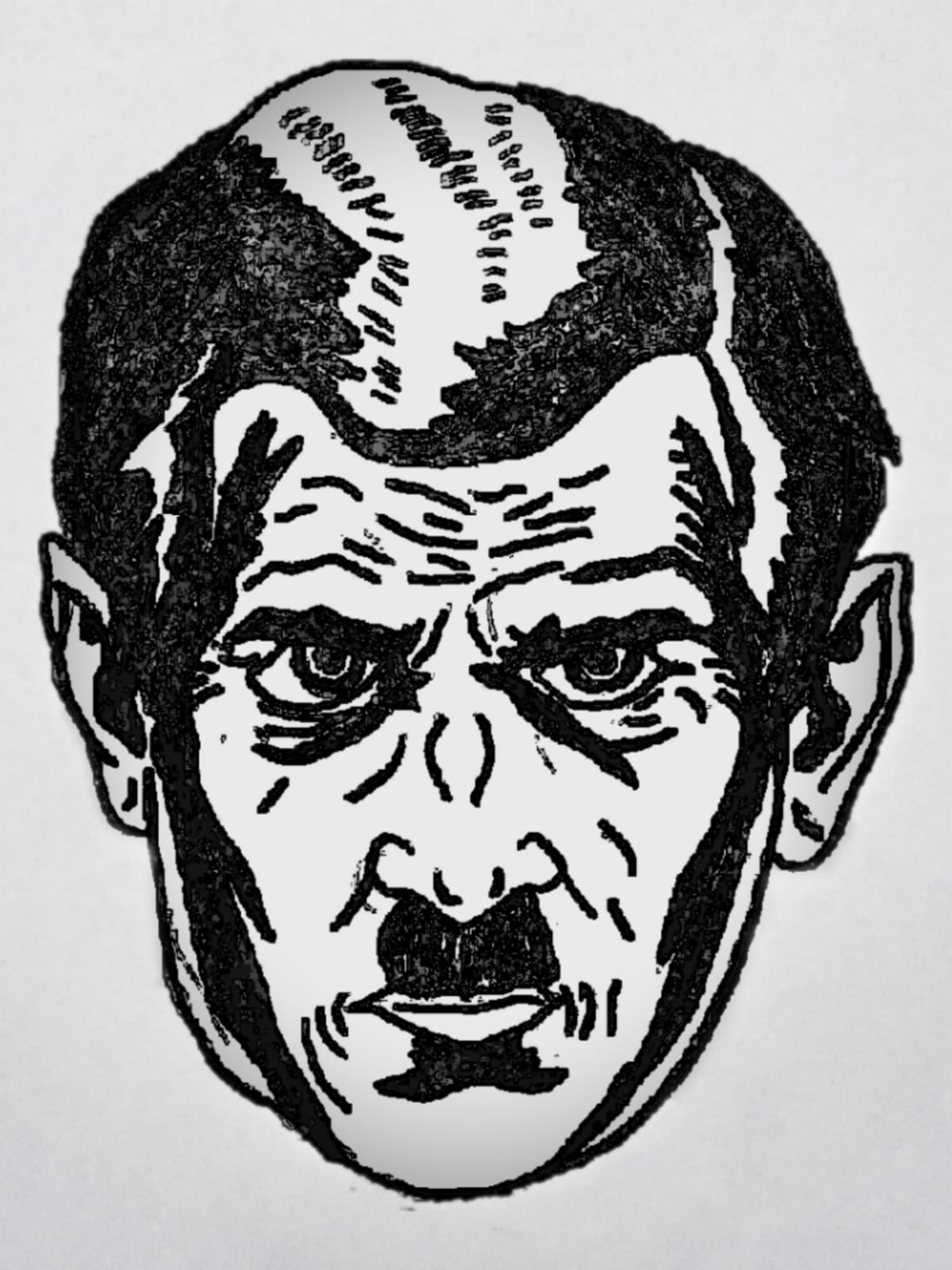Big Brother is watching you – drawing Yassine el Azabi