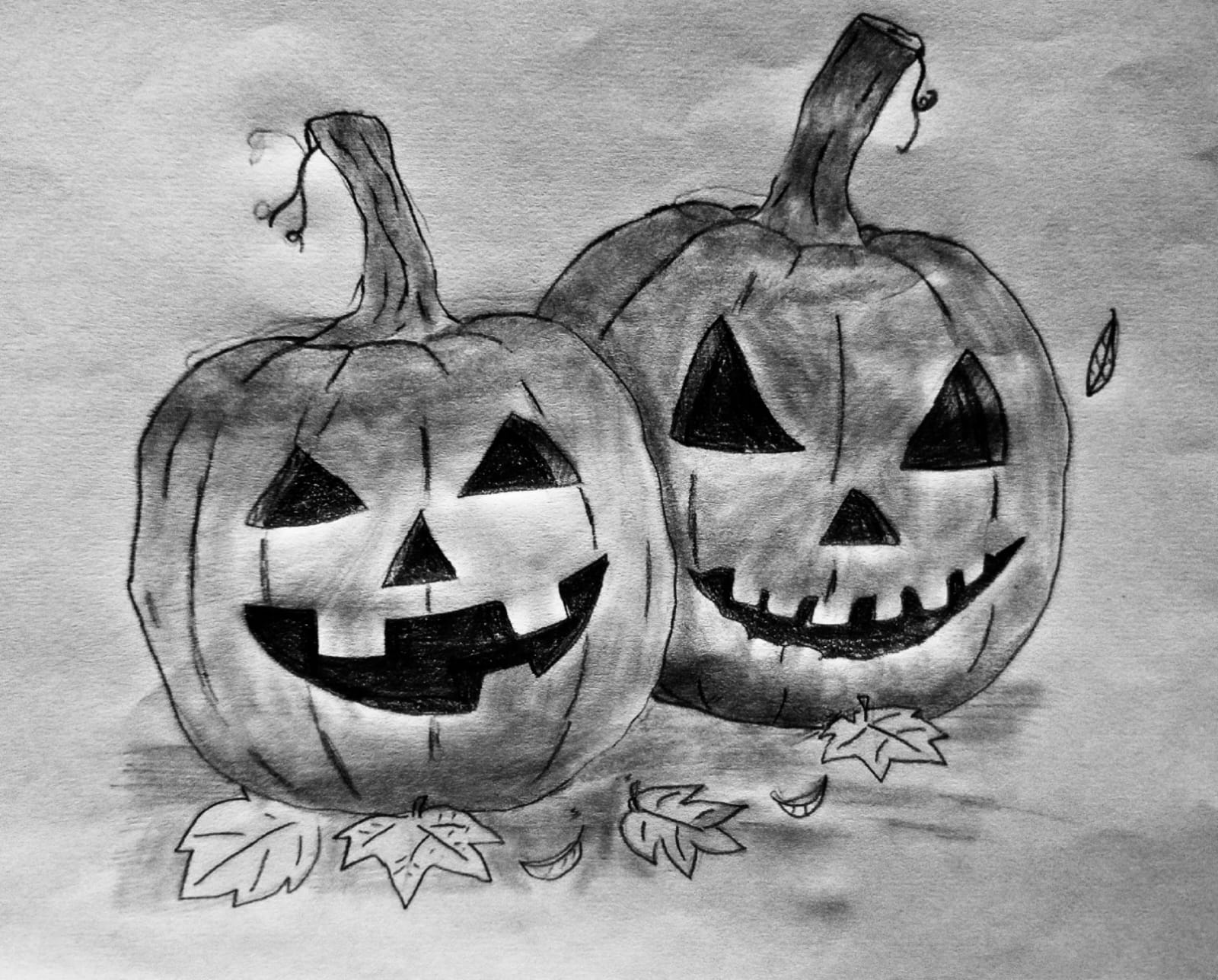 Beware of stripping rituals of their cultural and historical context… — ©drawing Yassine Elazabi Pompoenen - Sint Maarten en Halloween - drawing Yassine Elazabi