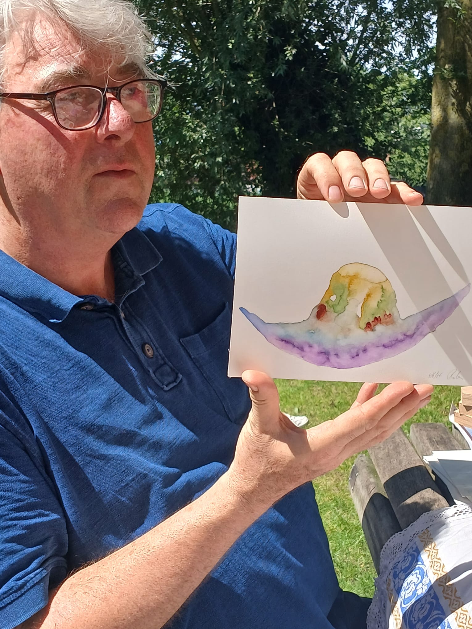 Robin toont zijn serie beelden Quest for Wisdom onderzoek