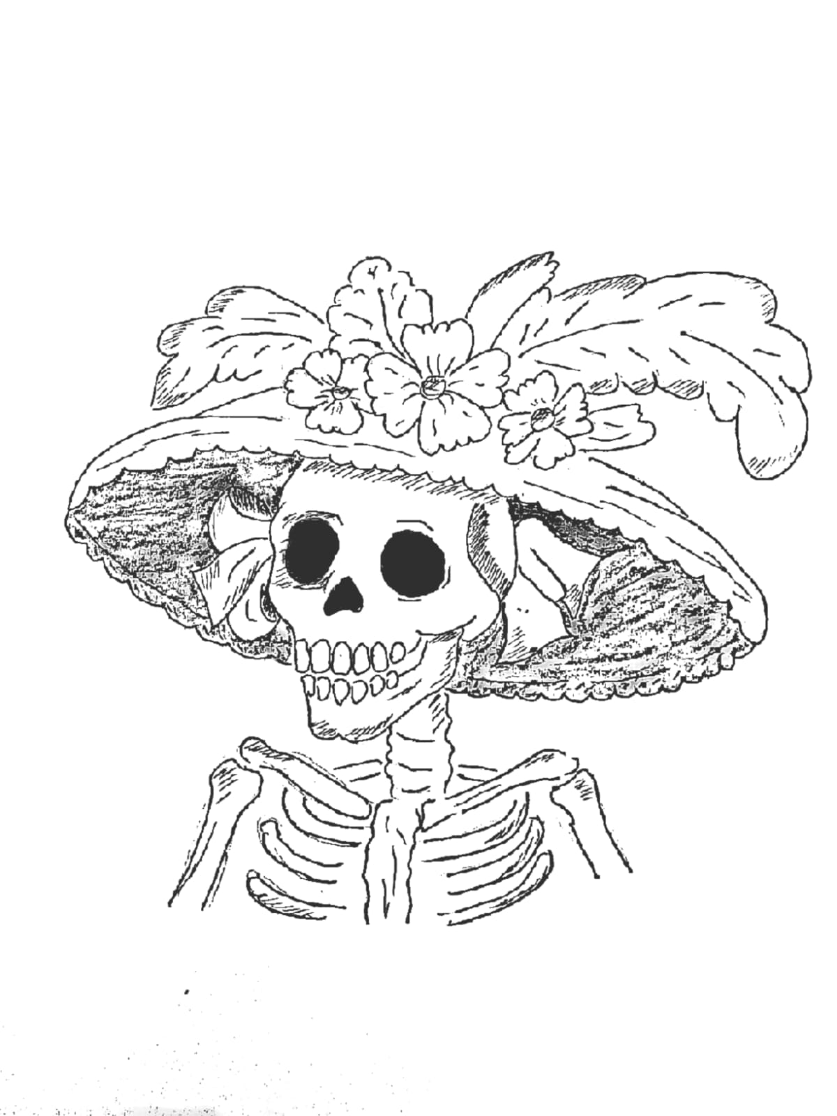 Senora Catharina de Mexico - drawing Yassine el Azabi